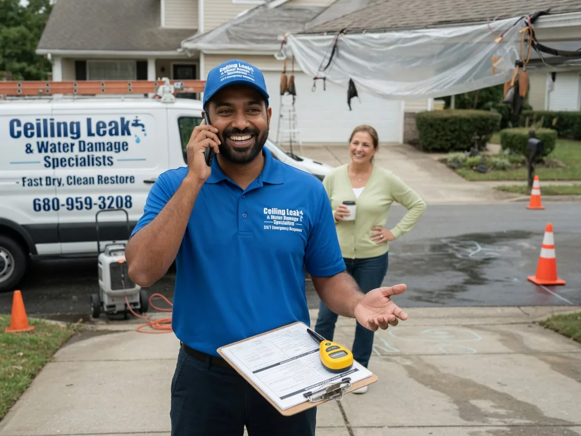 Ceiling Leak Cleanup Sandyville, OH FAQs